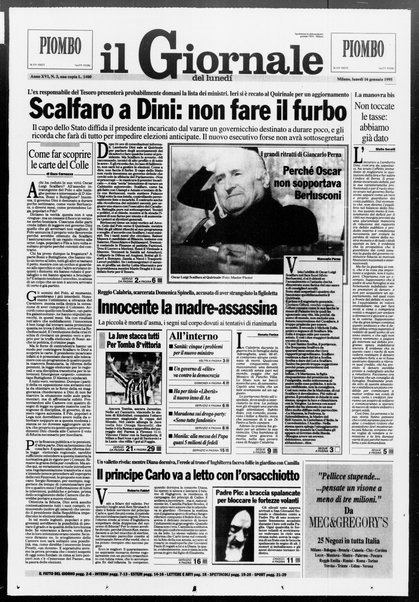 Il giornale del lunedi